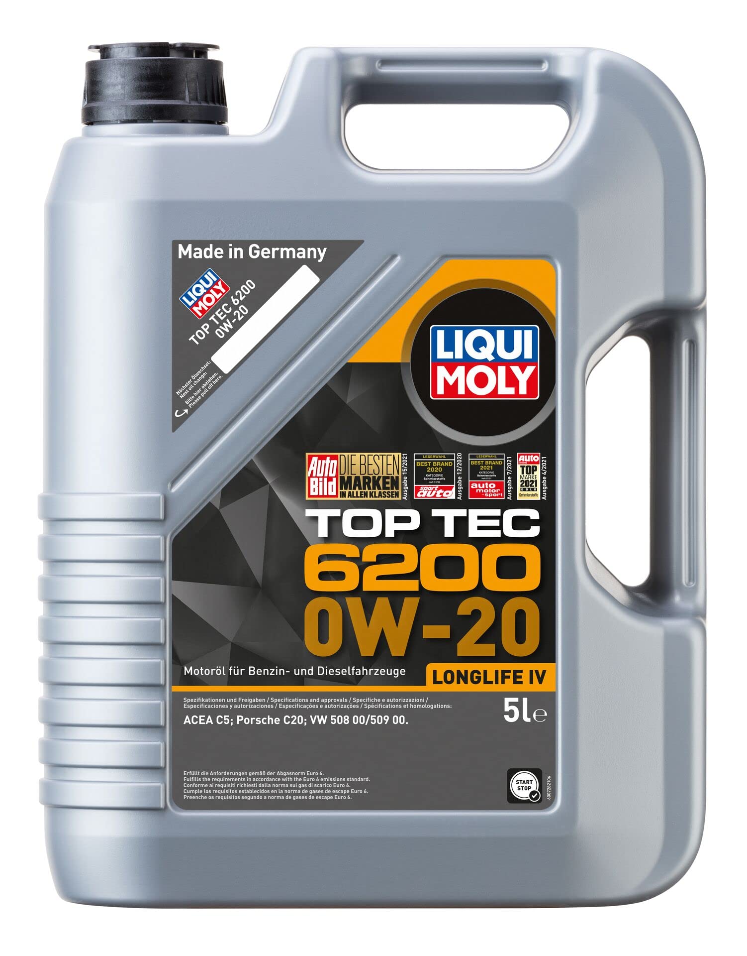 LIQUI MOLY Motoröl 0W-20 5 L für VW Golf VII Schrägheck (5G1, BQ1, BE1, BE2) von Liqui Moly