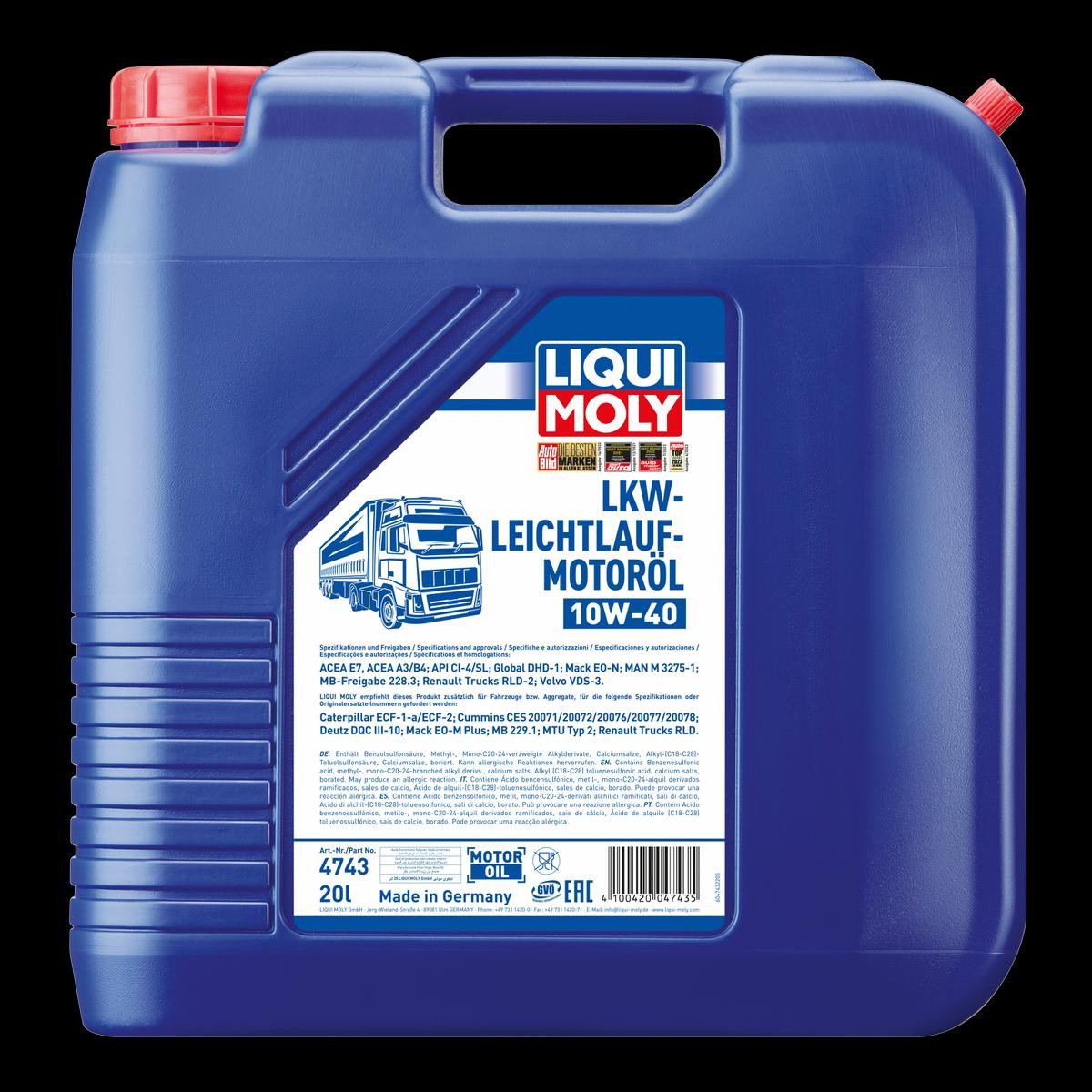 LIQUI MOLY Motoröl MERCEDES-BENZ,OPEL,FORD 4743 Motorenöl,Öl,Öl für Motor von Liqui Moly