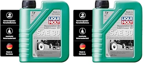 LIQUI MOLY Rasenmäher-Öl SAE 30 | 1 L | Gartengeräte-Öl | Art.-Nr.: 1264 (Packung mit 2) von Liqui Moly