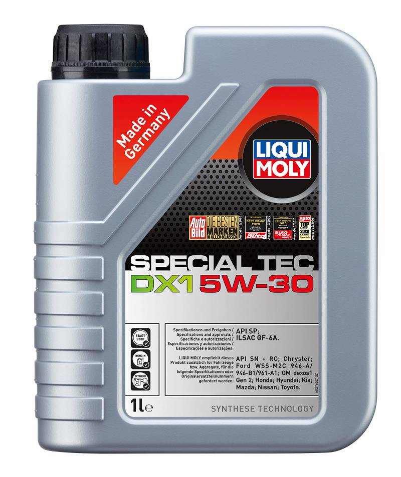 LIQUI MOLY Special Tec DX1 5W-30 | 1 L | Synthesetechnologie Motoröl | Art.-Nr.: 3765, farblos von Liqui Moly