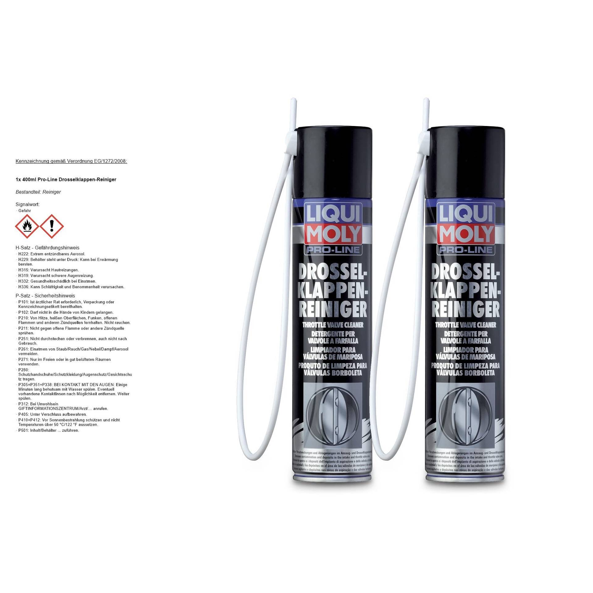 LM 5111 Pro-Line Drosselklappen-Reiniger, 2 x 400 ml von Liqui Moly