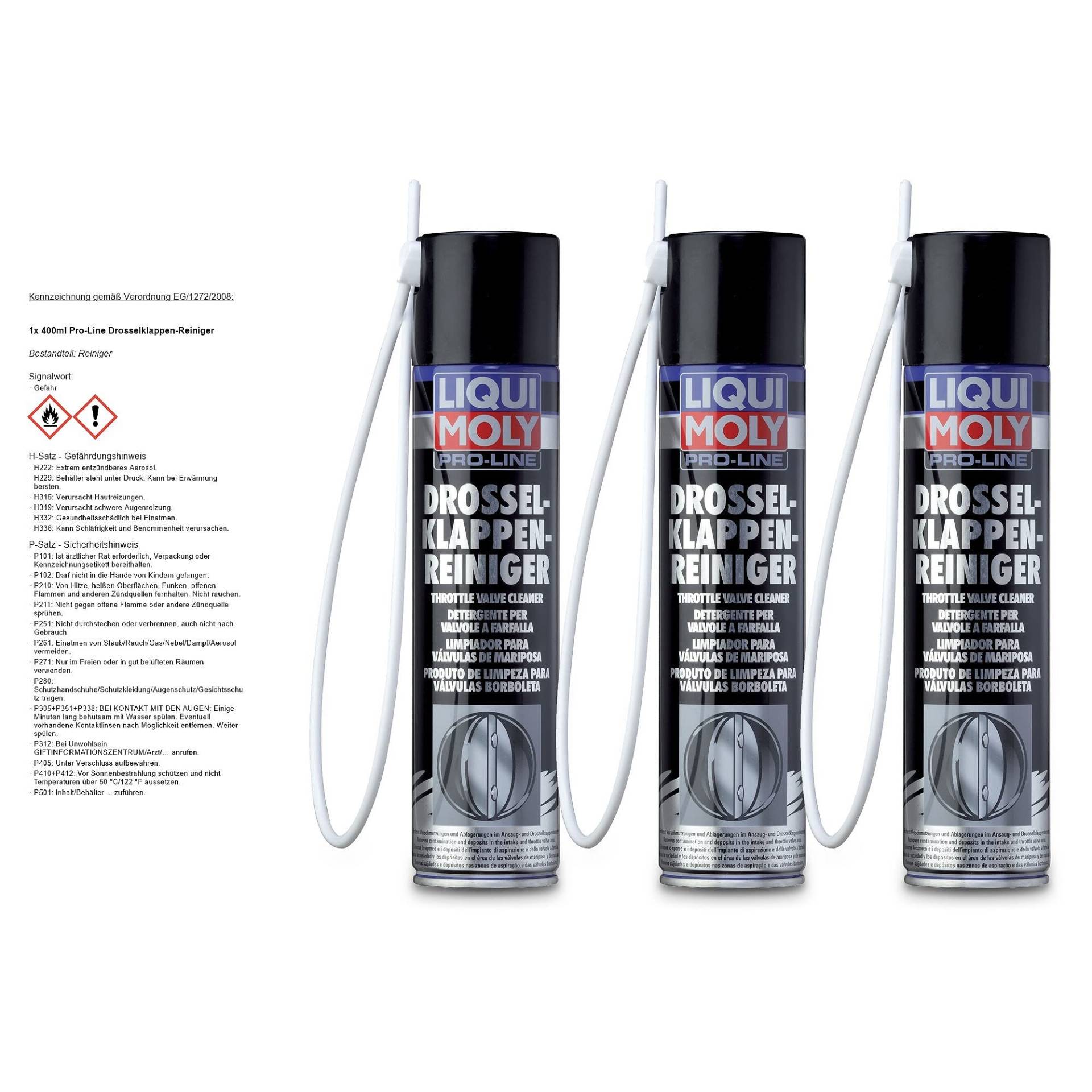 LM 5111 Pro-Line Drosselklappen-Reiniger, 3 x 400 ml von Liqui Moly