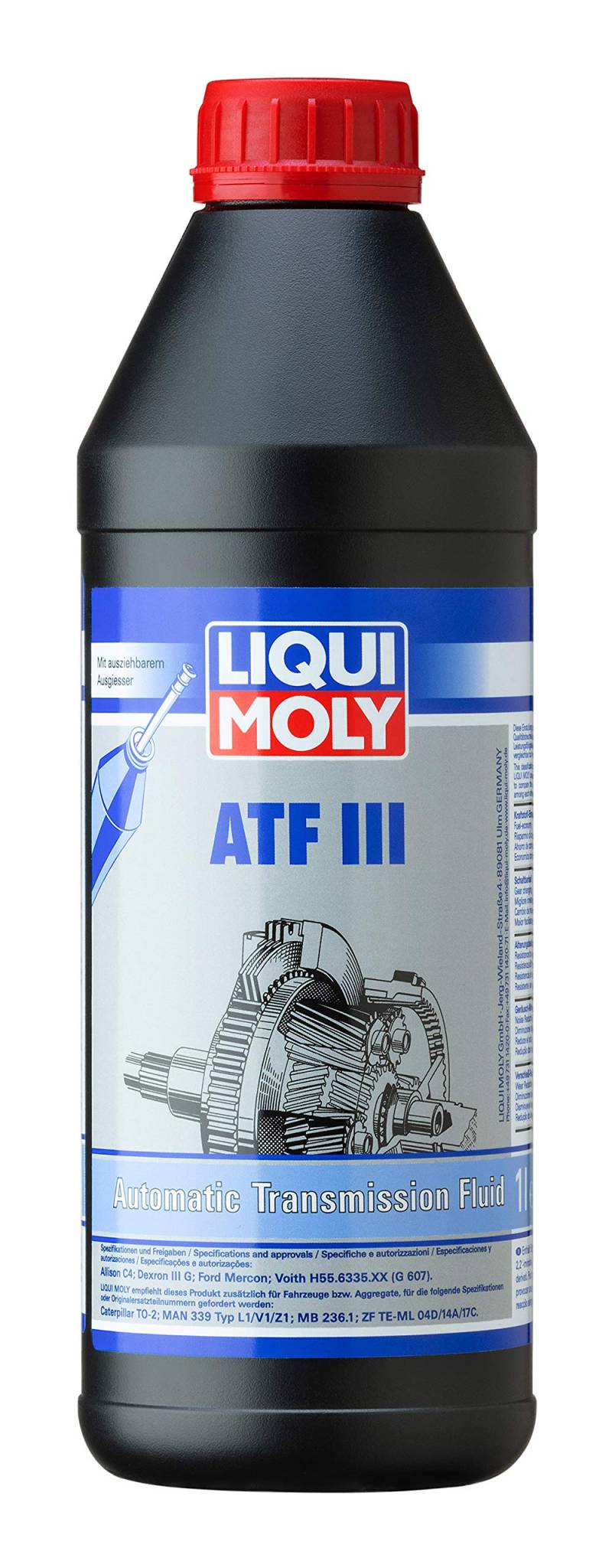 LIQUI MOLY ATF III | 1 L | Getriebeöl | Hydrauliköl | Art.-Nr.: 1043, farblos von Liqui Moly