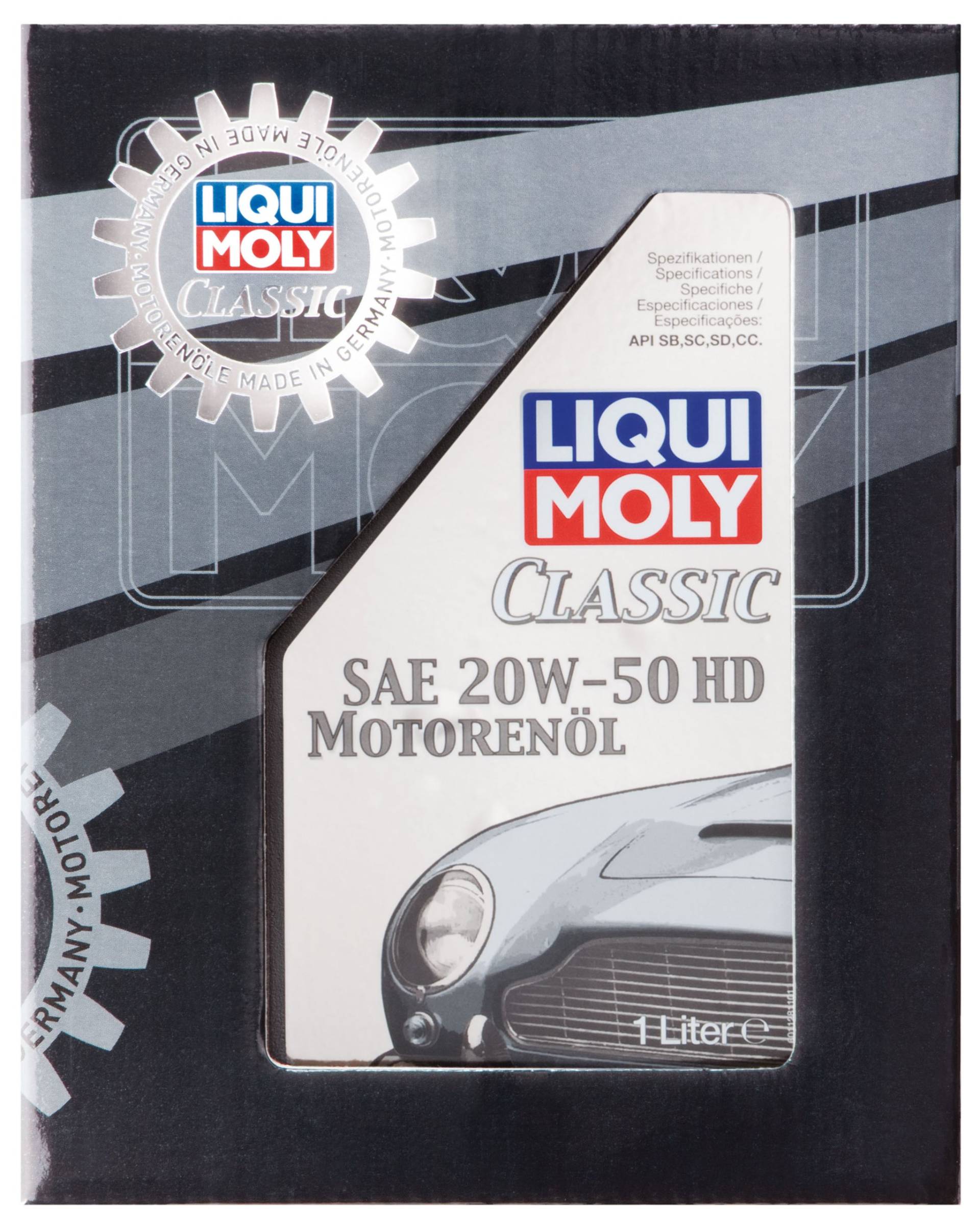 LIQUI MOLY Classic Motorenöl SAE 20W-50 HD | 1 L | mineralisches Motoröl | Art.-Nr.: 1128, farblos von Liqui Moly