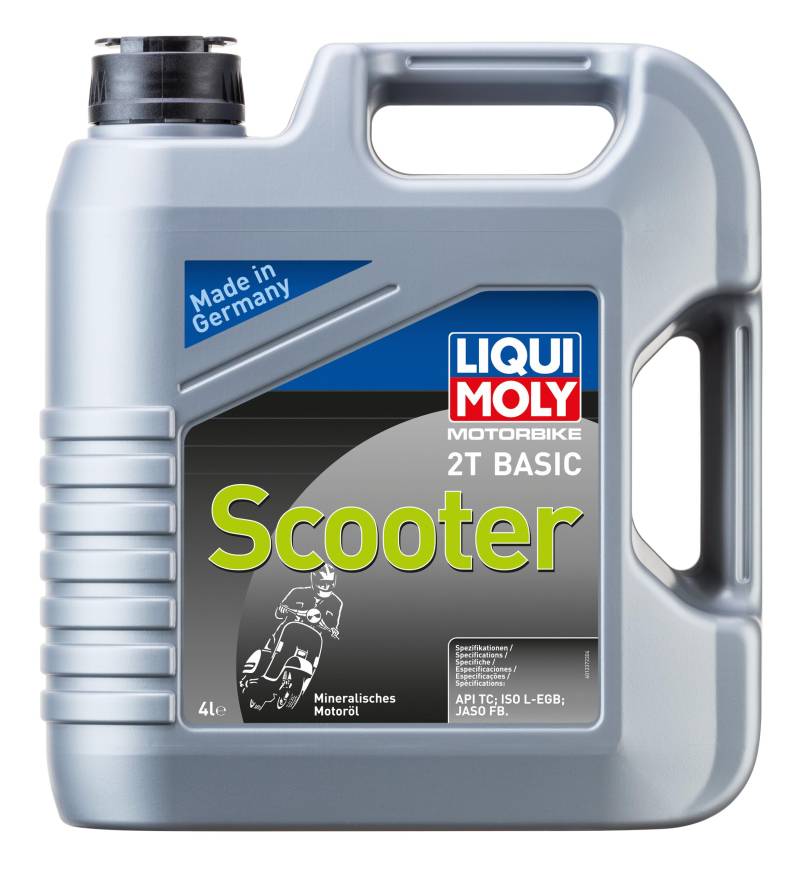 LIQUI MOLY Motorbike 2T Basic Scooter | 4 L | Motorrad 2-Takt-Öl | Art.-Nr.: 1237, farblos von Liqui Moly