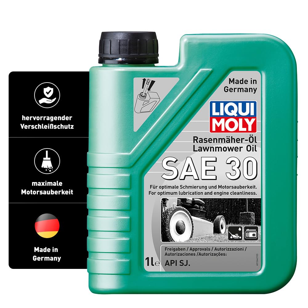 LIQUI MOLY Rasenmäher-Öl SAE 30 | 1 L | Gartengeräte-Öl | Art.-Nr.: 1264, farblos von Liqui Moly