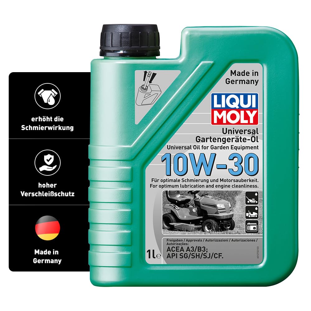 LIQUI MOLY Universal Gartengeräte-Öl 10W-30 | 1 L | mineralisches Motoröl | Art.-Nr.: 1273, farblos von Liqui Moly