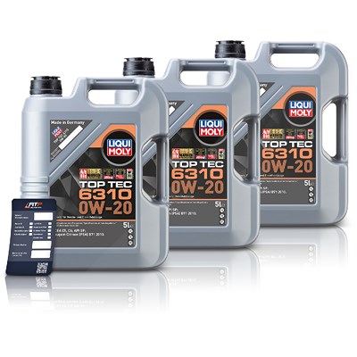 Liqui Moly 15 L Top Tec 6310 0W-20 + Ölwechsel-Anhänger von Liqui Moly