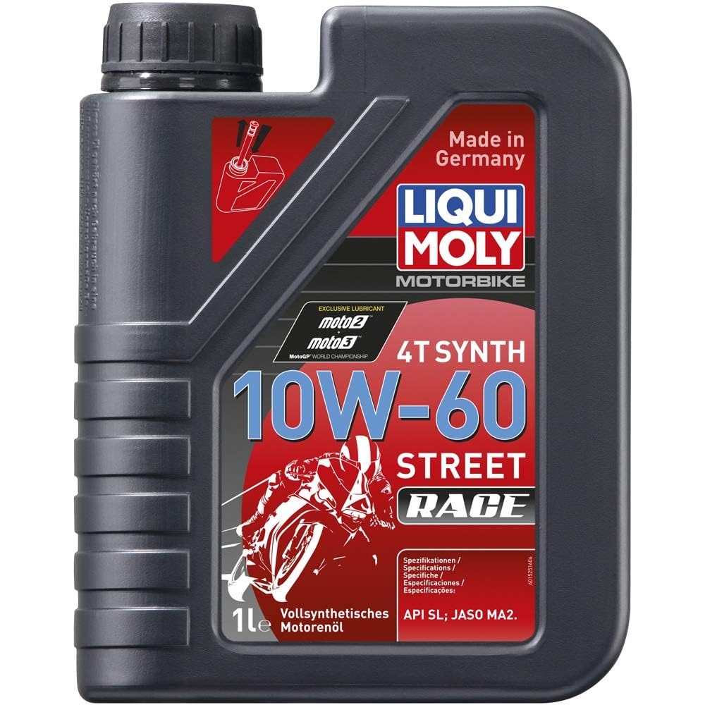 LIQUI MOLY Motorbike 4T Synth 10W-60 Street Race | 1 L | Motorrad 4-Takt-Öl | Art.-Nr.: 1525 von Liqui Moly