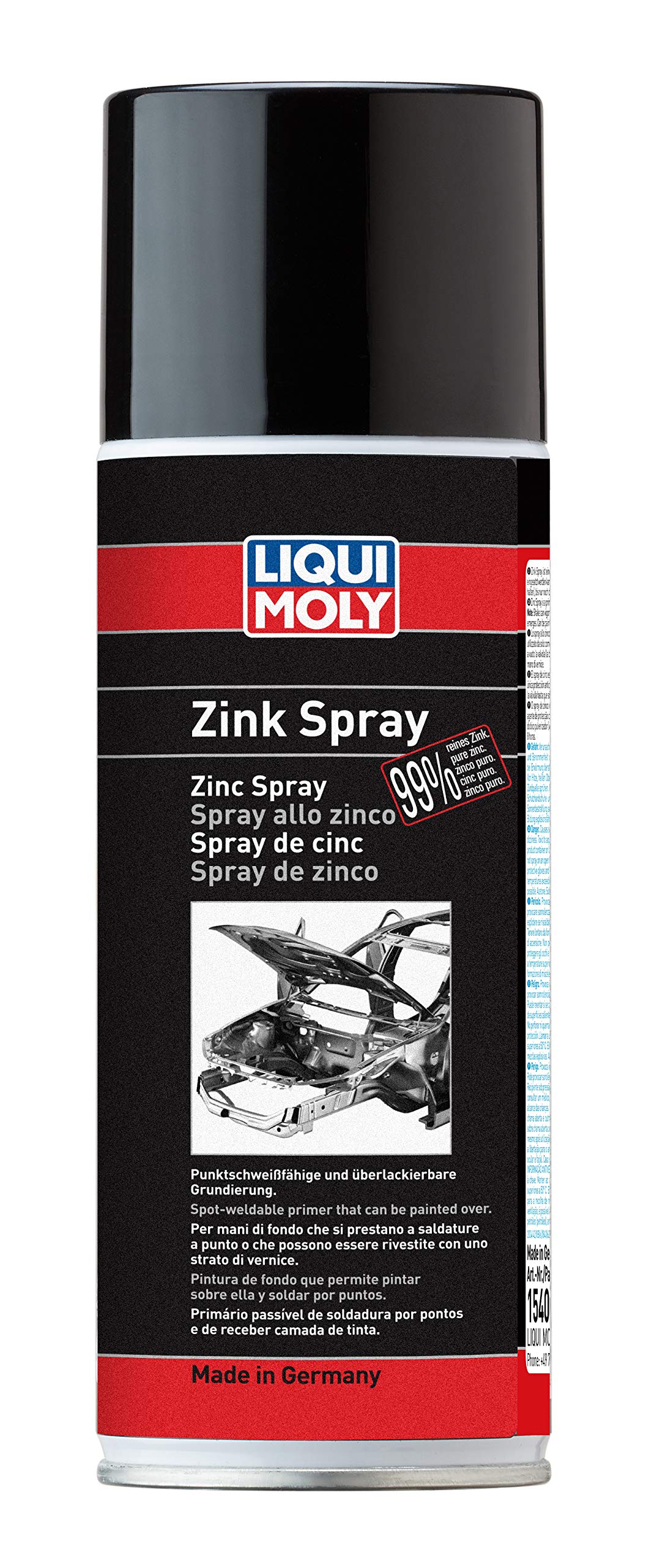 LIQUI MOLY Zinkspray | 400 ml | Korrosionsschutz | Rostlöser | Art.-Nr.: 1540 von Liqui Moly