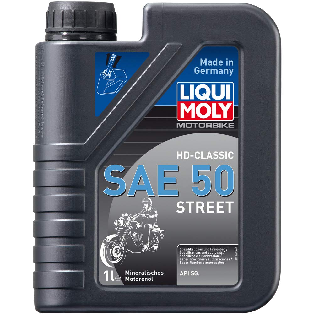 LIQUI MOLY Motorbike HD-Classic SAE 50 Street | 1 L | Motorad mineralisches Motoröl | Art.-Nr.: 1572 von Liqui Moly