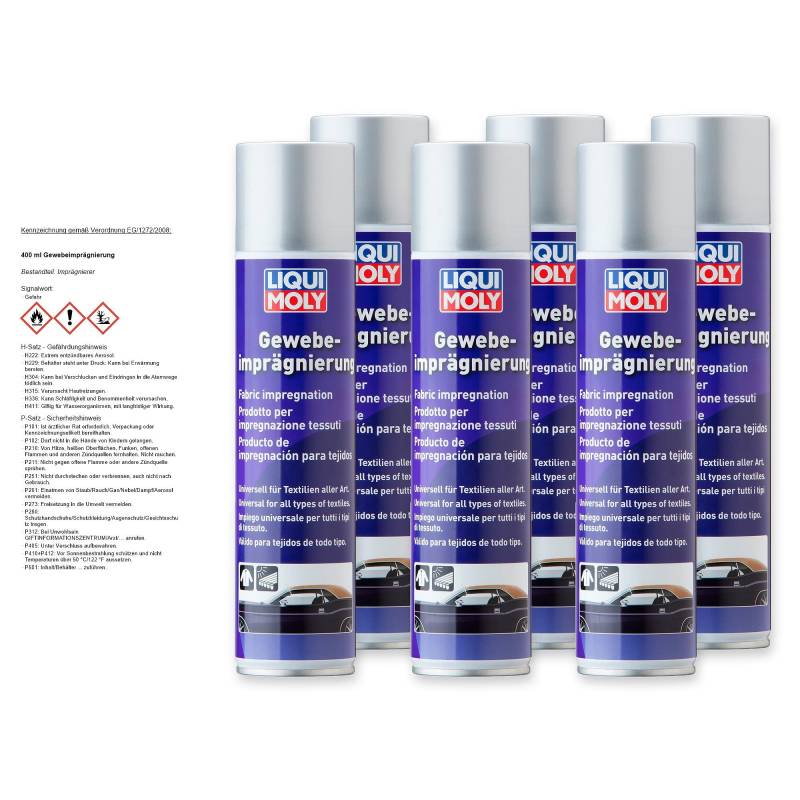 Liqui Moly 1594 Gewebe-Imprägnierung, 6 x 400 ml von Liqui Moly