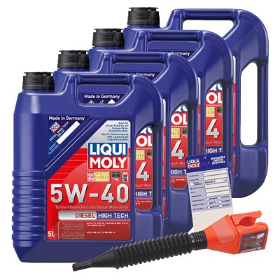 Liqui Moly 20 L Diesel High Tech 5W-40 + Ölwechsel-Anhänger von Liqui Moly