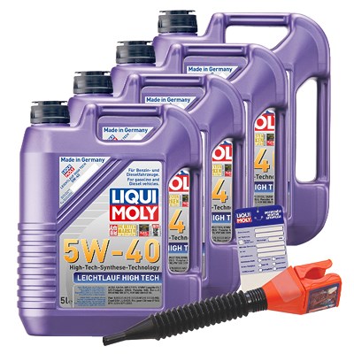 Liqui Moly 20 L Leichtlauf High Tech 5W-40 + Ölw.-Anhänger von Liqui Moly