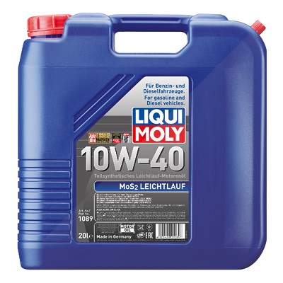 Liqui Moly 20 L MoS2 Leichtlauf 10W-40 [Hersteller-Nr. 1089] von Liqui Moly