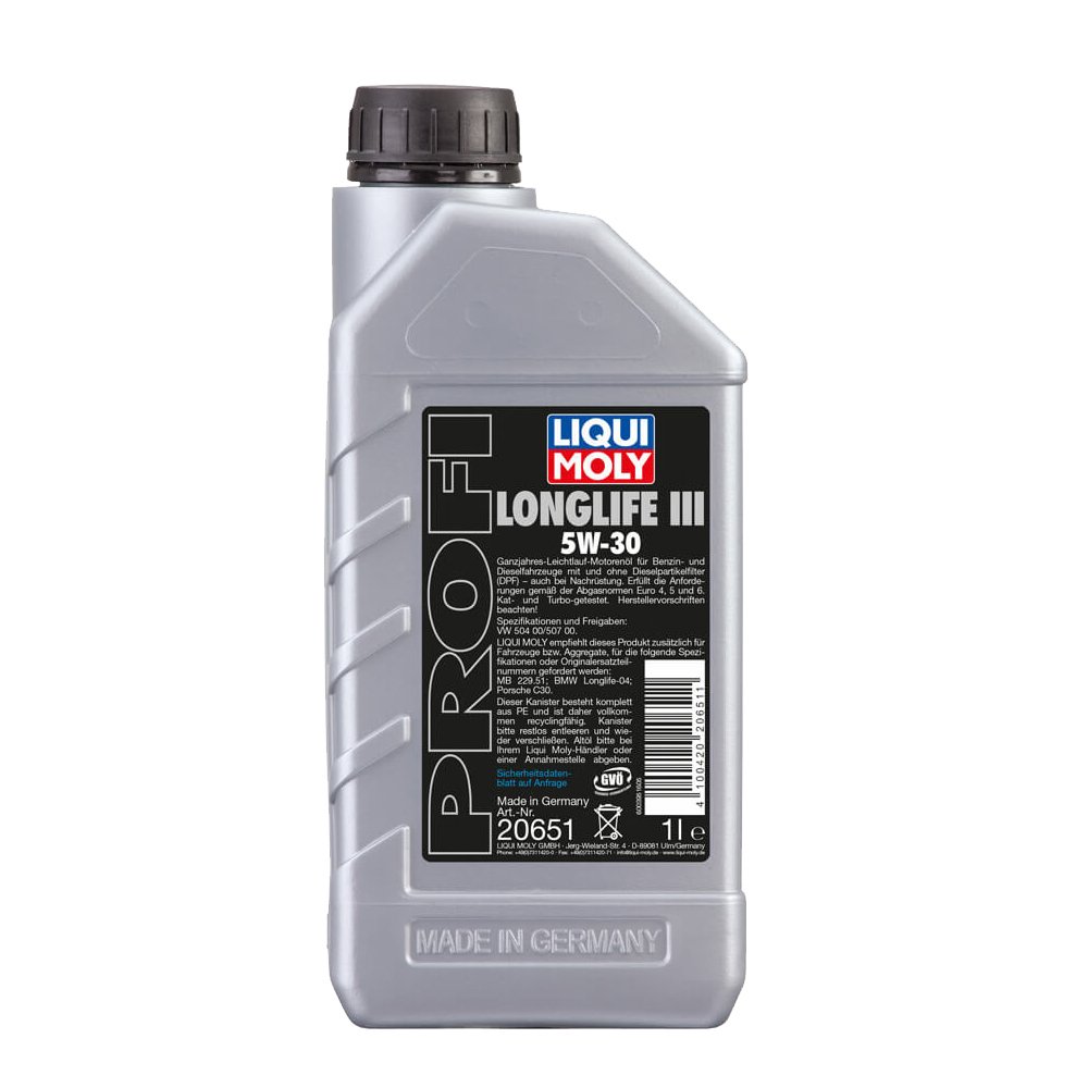 LIQUI MOLY Profi Longlife III 5W-30 | 1 L | Synthesetechnologie Motoröl | Art.-Nr.: 20651 von Liqui Moly