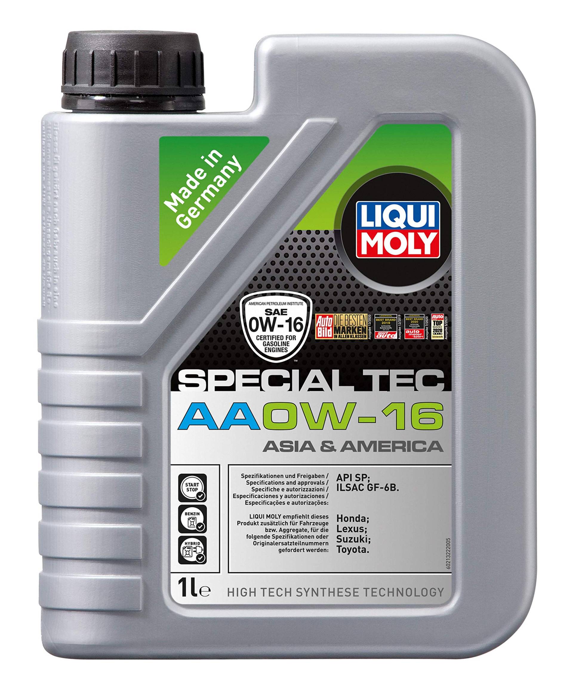 Liqui Moly 21326 Motor Benzin für Honda/Lexus/Suzuki/Toyota, 1L, 6 Stück von Liqui Moly