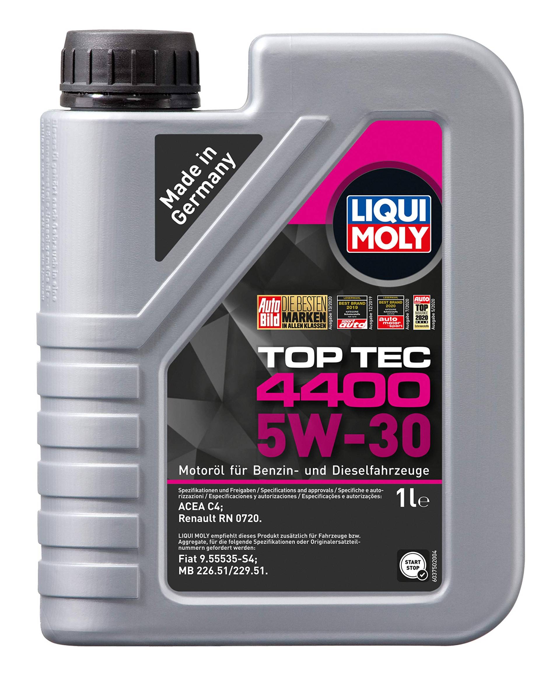 LIQUI MOLY 2319 Toptech Motoröl HC 4400 5w30 1L von Liqui Moly