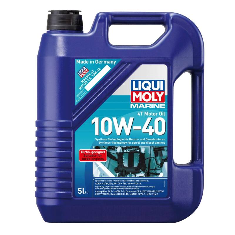 LIQUI MOLY Marine 4T Motor Oil 10W-40 | 5 L | Boot Motoröl | Art.-Nr.: 25013, farblos von Liqui Moly