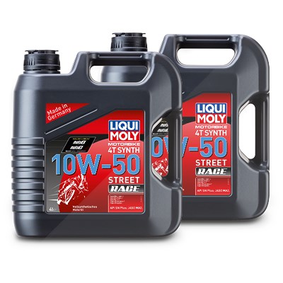 Liqui Moly 2x 4 L Motorbike 4T Synth 10W-50 Street Race Motoröl [Hersteller-Nr. 1686] von Liqui Moly