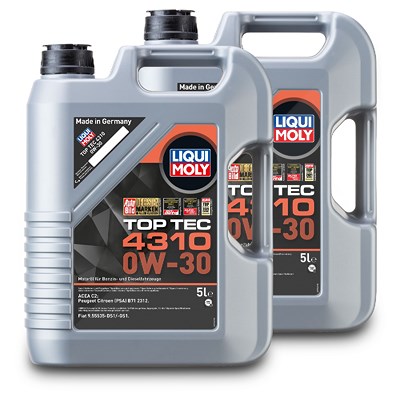 Liqui Moly 2x 5 L Top Tec 4310 0W-30 Motoröl [Hersteller-Nr. 3736] von Liqui Moly