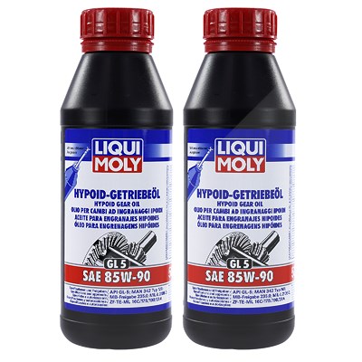 Liqui Moly 2x 500ml Hypoid-Getriebeöl (GL5) SAE 85W-90 [Hersteller-Nr. 1404] von Liqui Moly