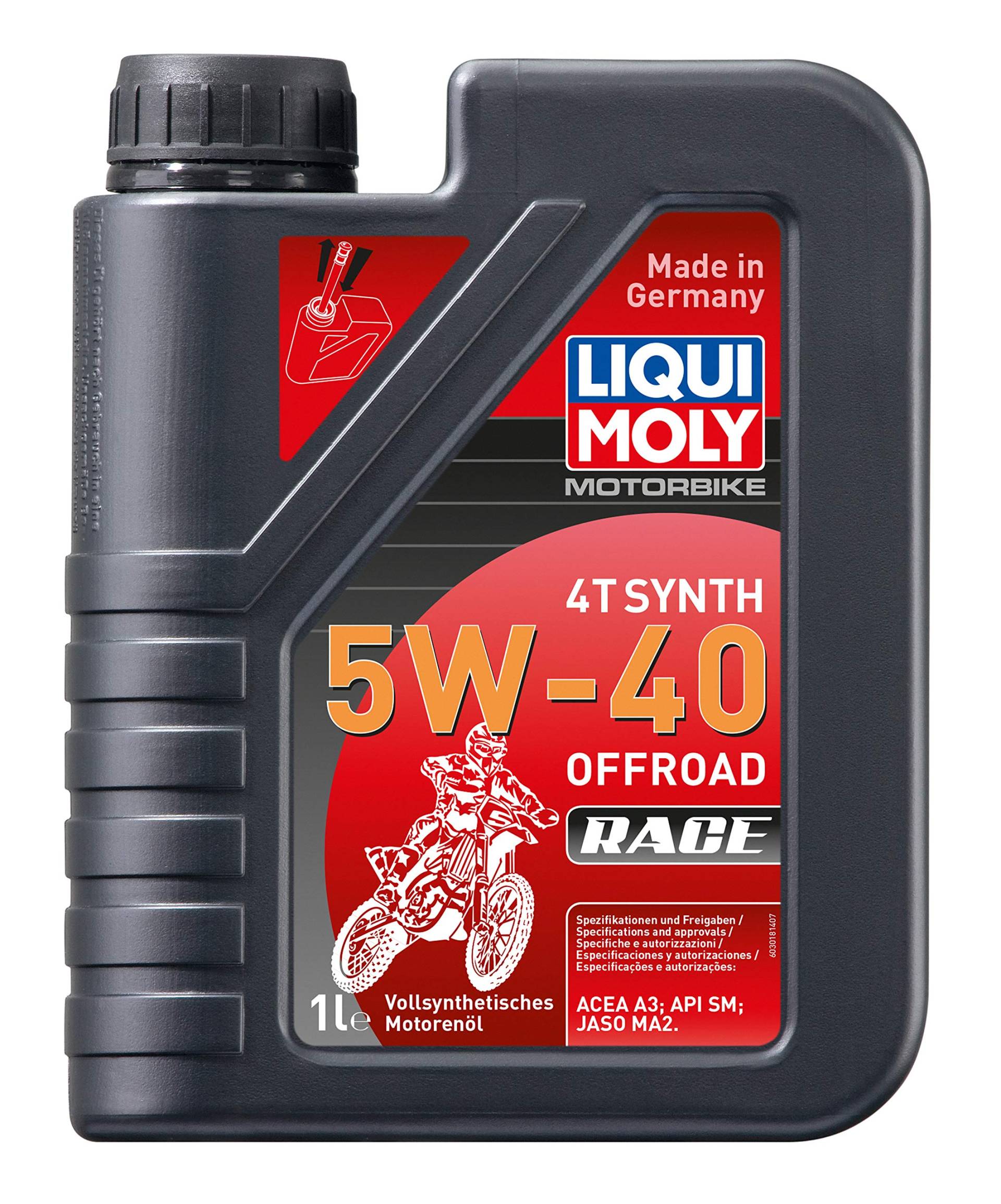 LIQUI MOLY Motorbike 4T Synth 5W-40 Offroad Race | 1 L | Motorrad 4-Takt-Öl | Art.-Nr.: 3018 von Liqui Moly