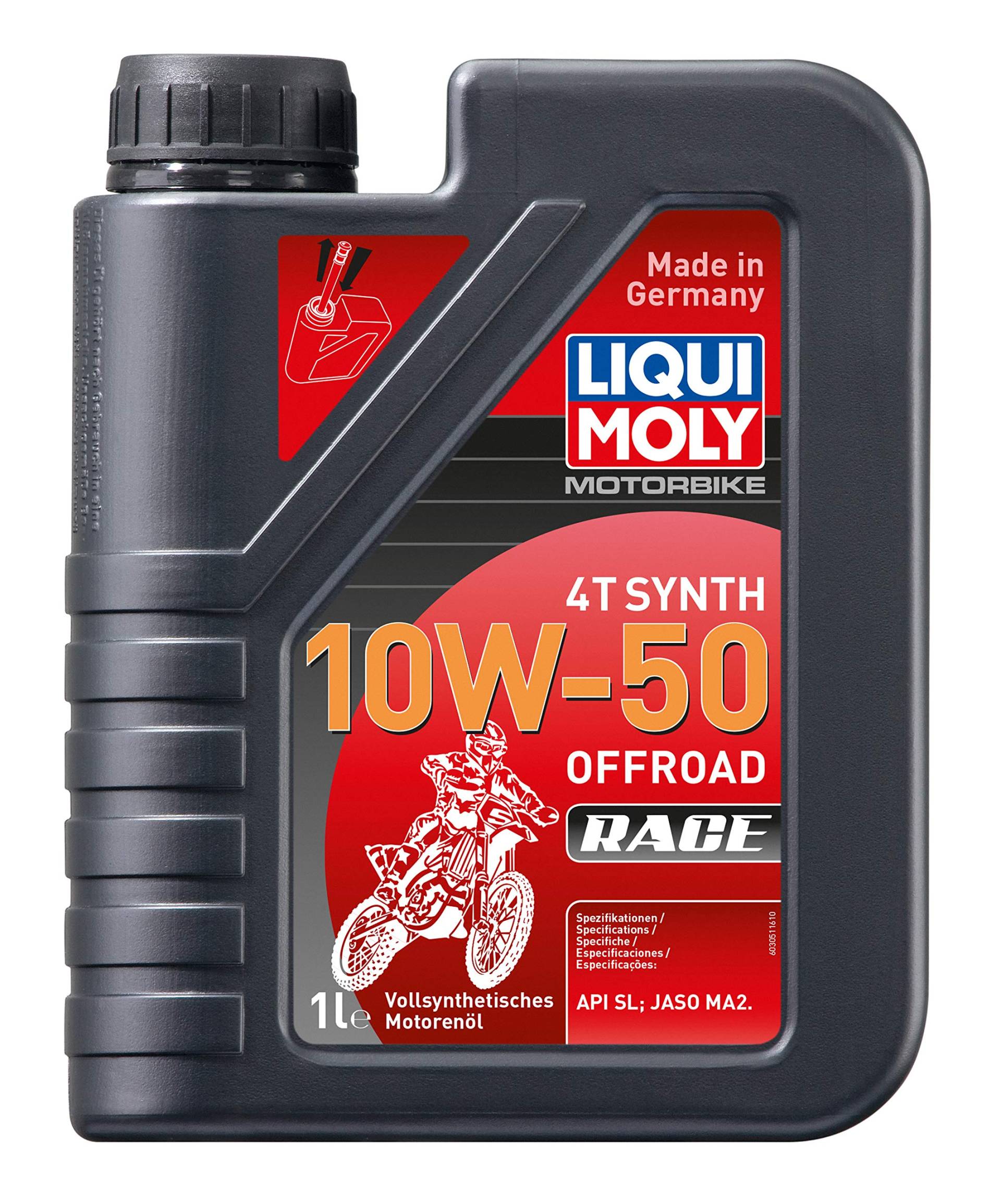 LIQUI MOLY Motorbike 4T Synth 10W-50 Offroad Race | 1 L | Motorrad 4-Takt-Öl | Art.-Nr.: 3051 von Liqui Moly