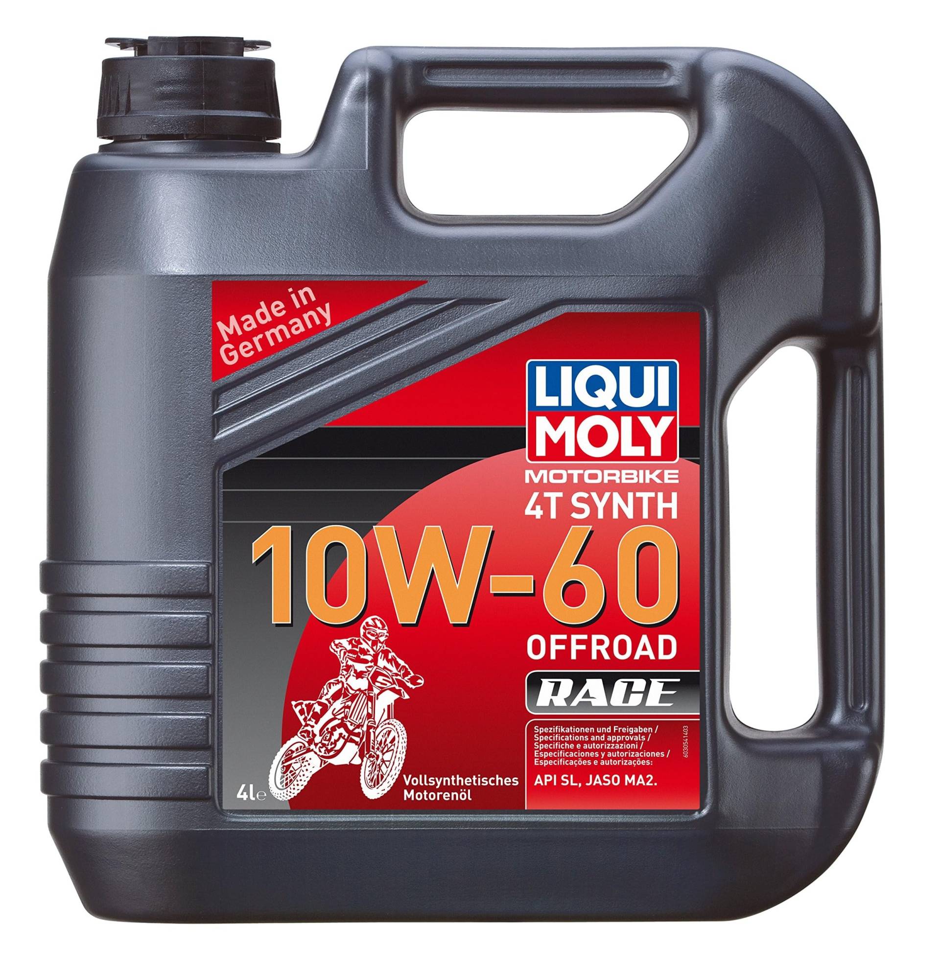 LIQUI MOLY Motorbike 4T Synth 10W-60 Offroad Race | 4 L | Motorrad 4-Takt-Öl | Art.-Nr.: 3054 von Liqui Moly