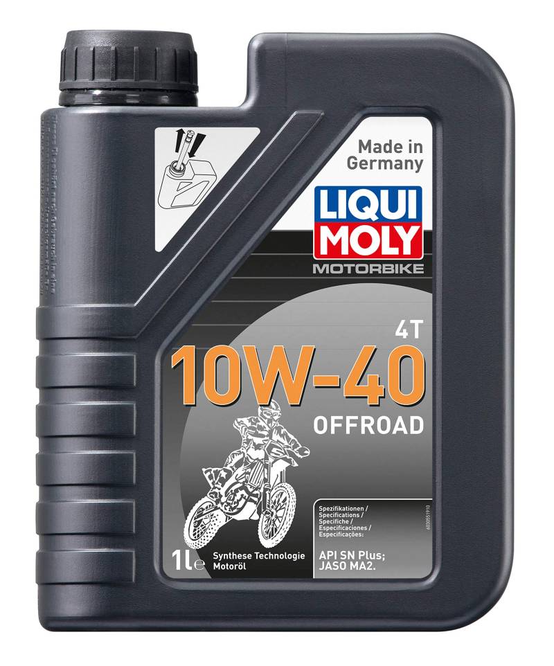 LIQUI MOLY Motorbike 4T 10W-40 Offroad | 1 L | Motorrad 4-Takt-Öl | Art.-Nr.: 3055, farblos von Liqui Moly