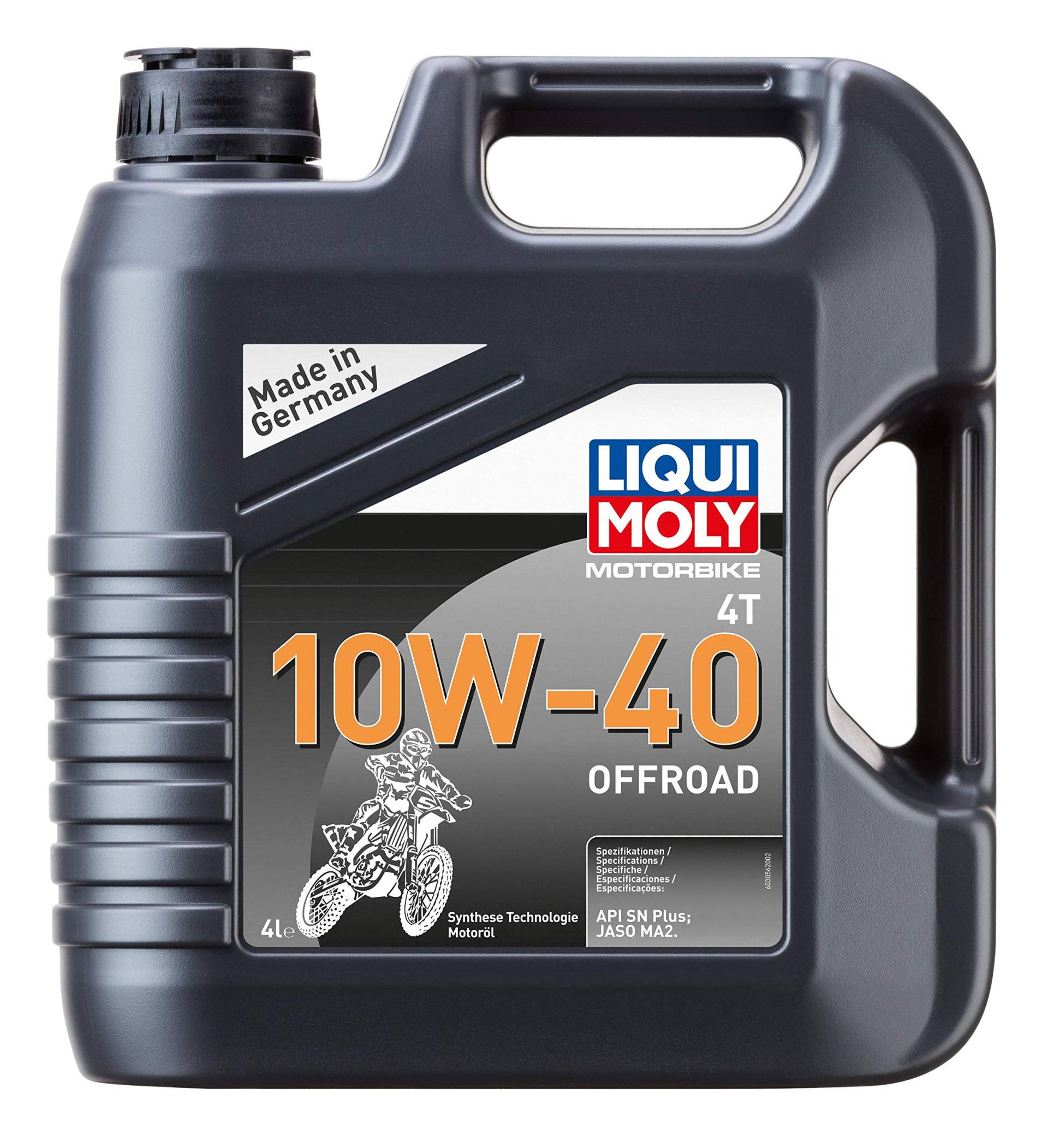 LIQUI MOLY Motorbike 4T 10W-40 Offroad | 4 L | Motorrad 4-Takt-Öl | Art.-Nr.: 3056, farblos von Liqui Moly