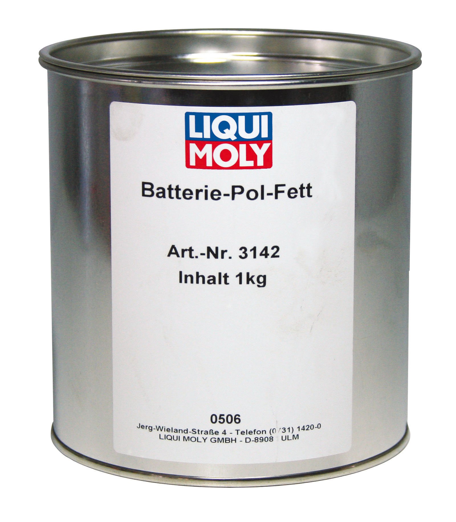 LIQUI MOLY Batterie-Pol-Fett | 1 kg | Calcium Fett | Schmierfett | Art.-Nr.: 3142, farblos von Liqui Moly