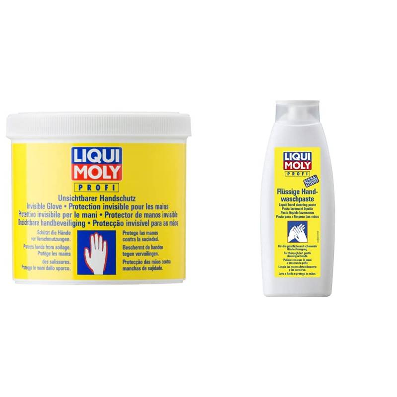 Liqui Moly 3334 Unsichtbarer Handschutz 650 ml & 3355 Flüssige Handwaschpaste 500 ml von Liqui Moly