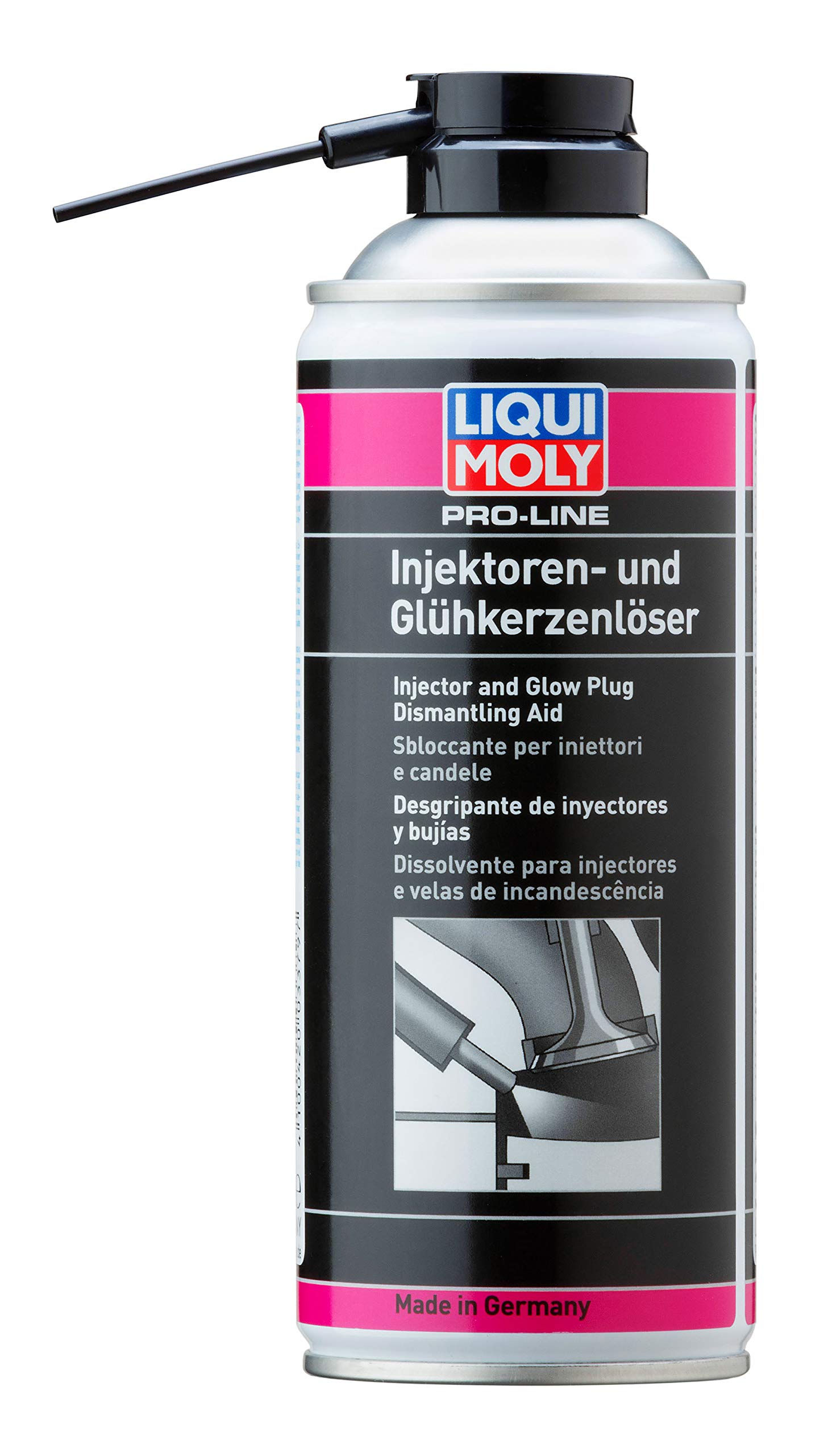 LIQUI MOLY Pro-Line Injektoren- und Glühkerzenlöser | 400 ml | Korrosionsschutz | Rostlöser | Art.-Nr.: 3379, farblos von Liqui Moly