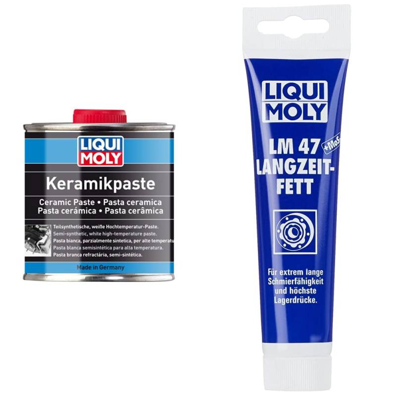 Liqui Moly 3420 Keramikpaste 250 g & P000371 Moly 3510 LM 47 Langzeitfett + MoS2 100 g von Liqui Moly