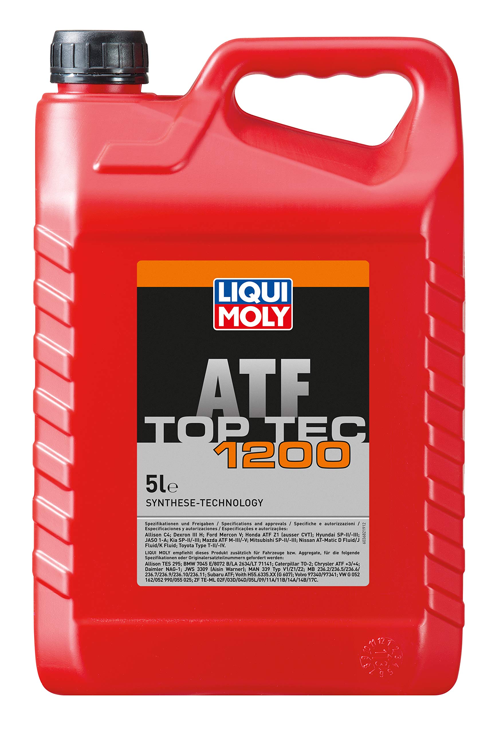 LIQUI MOLY Top Tec ATF 1200 | 5 L | Getriebeöl | Hydrauliköl | Art.-Nr.: 3682, farblos von Liqui Moly