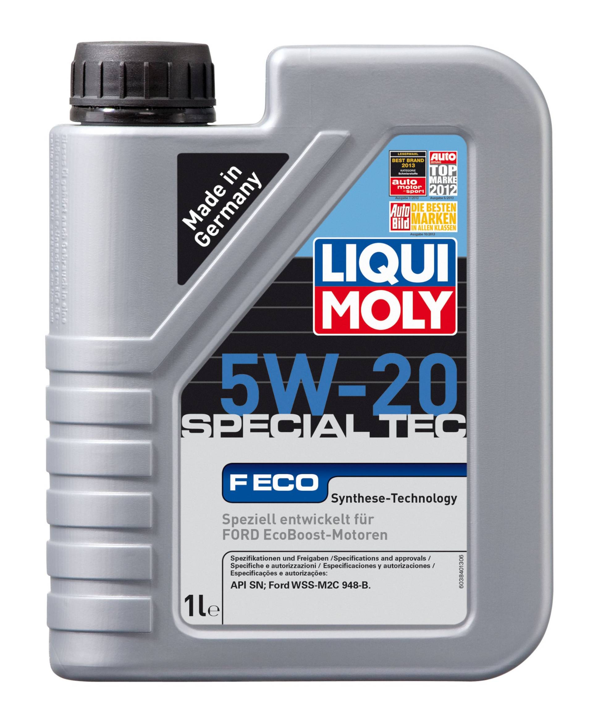 LIQUI MOLY Special Tec F ECO 5W-20 | 1 L | Synthesetechnologie Motoröl | Art.-Nr.: 3840, farblos von Liqui Moly