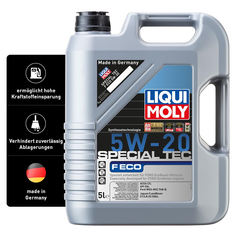 LIQUI MOLY Special Tec F ECO 5W-20 | 5 L | Synthesetechnologie Motoröl | Art.-Nr.: 3841, farblos von Liqui Moly