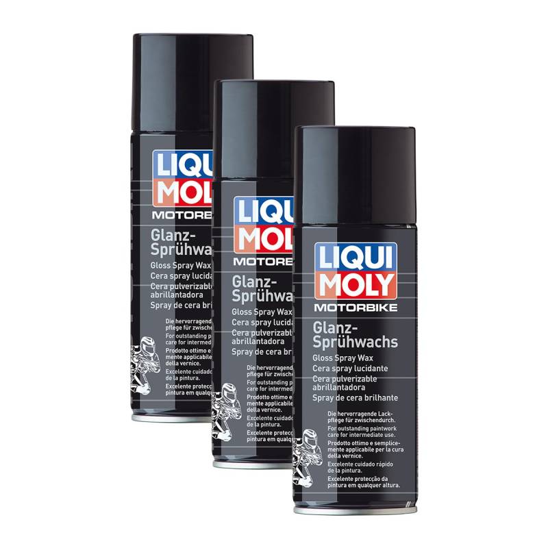 Liqui Moly 3X 3039 Motorbike Glanz-Sprühwachs Reinigungsspray 400 ml von Liqui Moly