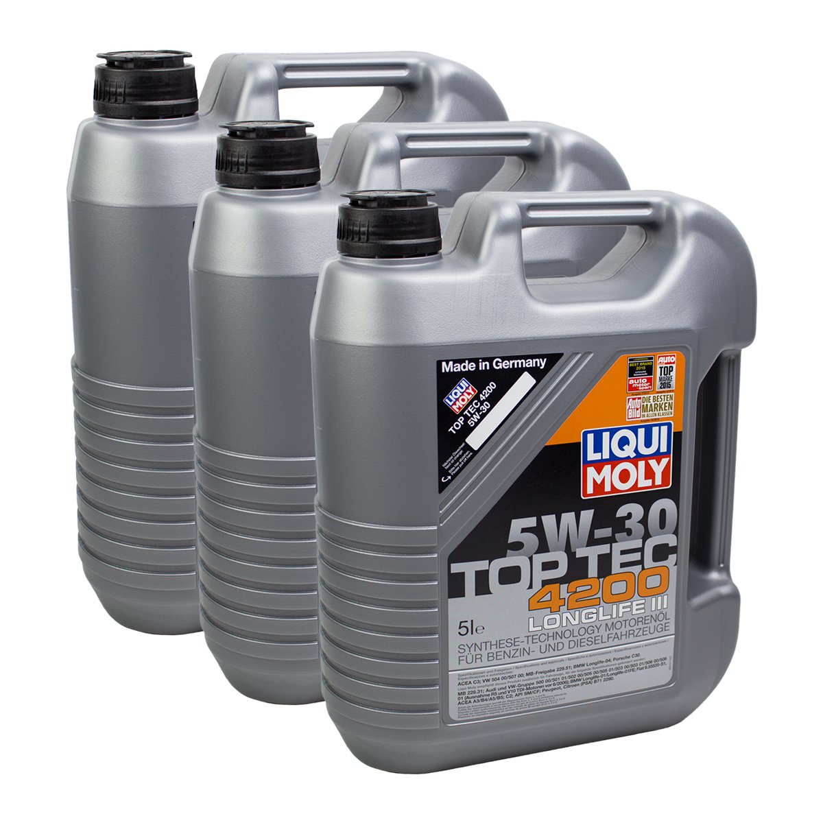 Liqui Moly 3X 3707 Top Tec 4200 5W-30 Motoröl von Liqui Moly