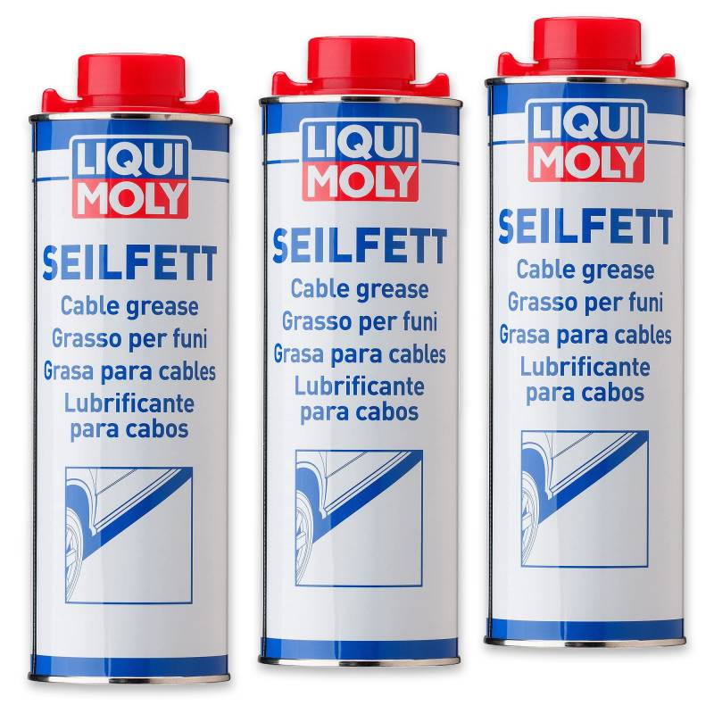 Liqui Moly 3X 6173 Seilfett Schmiermittel Dose Blech 1L von Liqui Moly