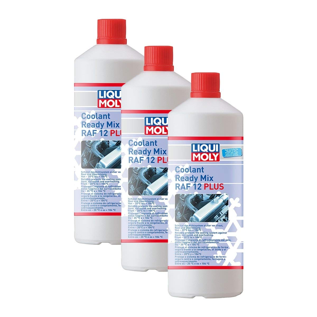 Liqui Moly 3X 6924 Coolant Ready Mix RAF12 Plus Frostschutz 1L von Liqui Moly