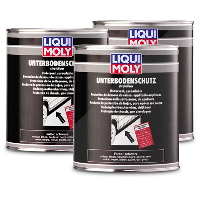 Liqui Moly 3x 2 kg Unterbodenschutz streichbar schwarz [Hersteller-Nr. 6119] von Liqui Moly