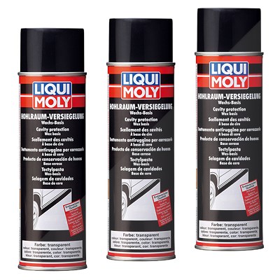 Liqui Moly 3x 500ml Hohlraum-Versiegelung transparent [Hersteller-Nr. 6115] von Liqui Moly