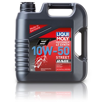 Liqui Moly 4 L Motorbike 4T Synth 10W-50 Street Race Motoröl [Hersteller-Nr. 1686] von Liqui Moly