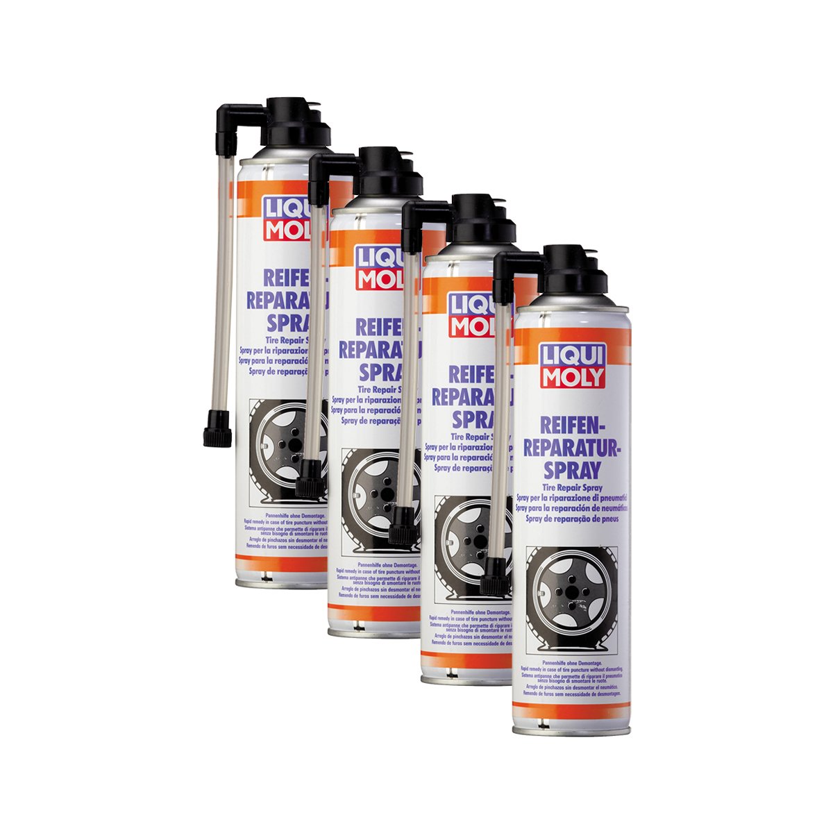 Liqui Moly 4X 3343 Reifen-Reparatur-Spray PannenHilfe 500ml von Liqui Moly