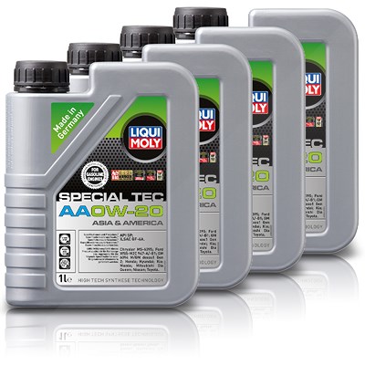 Liqui Moly 4X 5 L MOTORÖL SPECIAL TEC AA 0W-20 [Hersteller-Nr. 9734] von Liqui Moly