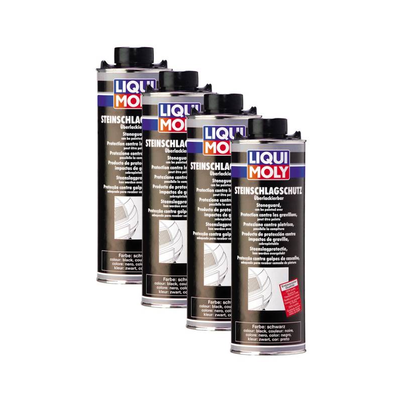 Liqui Moly 4X 6110 Steinschlagschutz schwarz Dose 1L von Liqui Moly