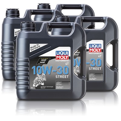 Liqui Moly 4x 4 L Motorbike 4T 10W-30 Street Motoröl [Hersteller-Nr. 1688] von Liqui Moly