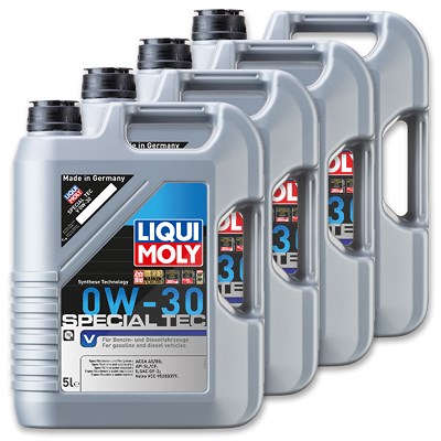 Liqui Moly 4x 5 L MOTORÖL Special Tec V 0W-30 [Hersteller-Nr. 3769] von Liqui Moly